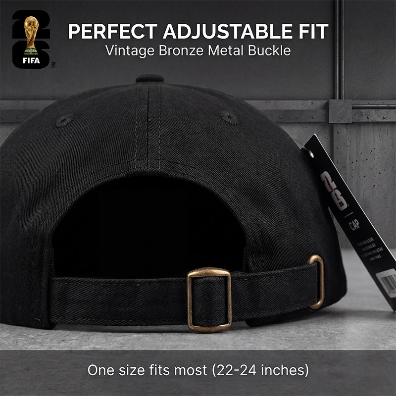 FIFA Commemorative Edition 2026 World Cup Trophy Silhouette Hat in White Green Black Collectible Fan Gear, Baseball Cap,victory cap,casual team cap