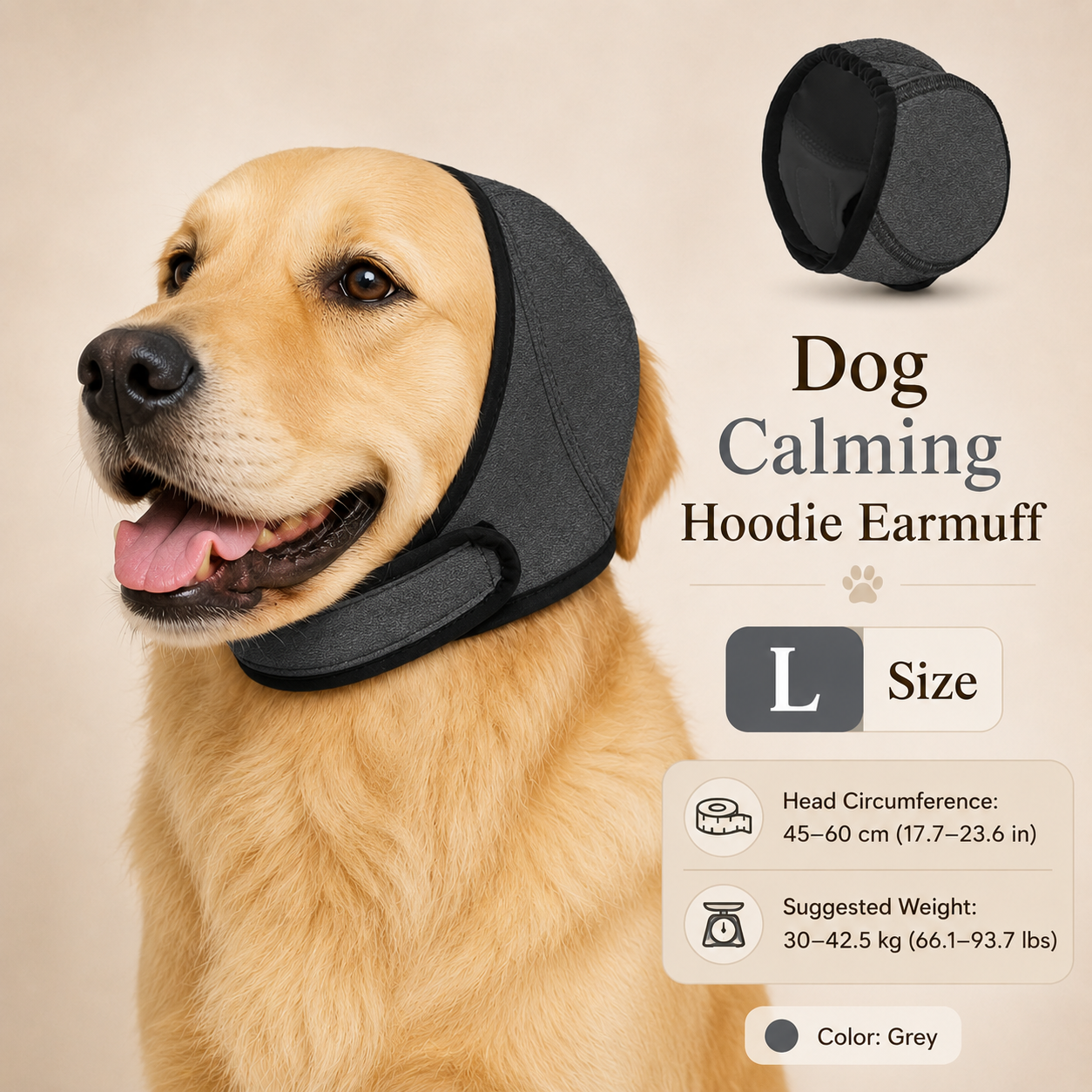 Waterproof Dog Calming Ear Muffs ,Headphones