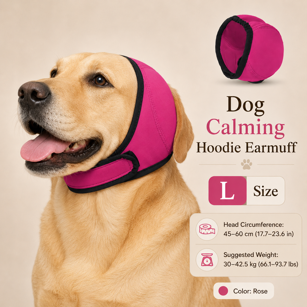 Waterproof Dog Calming Ear Muffs ,Headphones