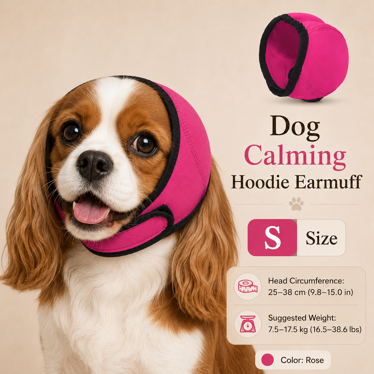Waterproof Dog Calming Ear Muffs ,Headphones