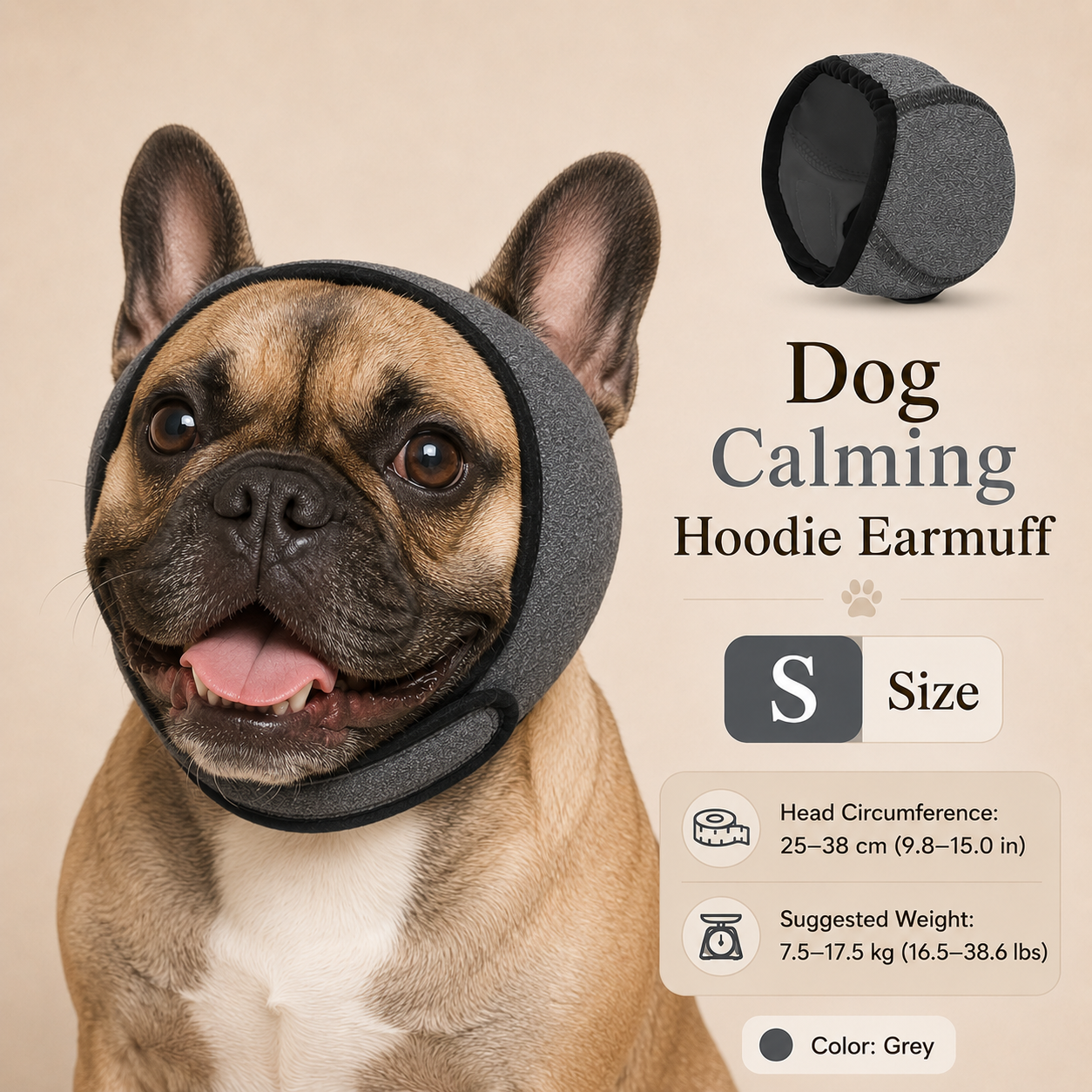 Waterproof Dog Calming Ear Muffs ,Headphones