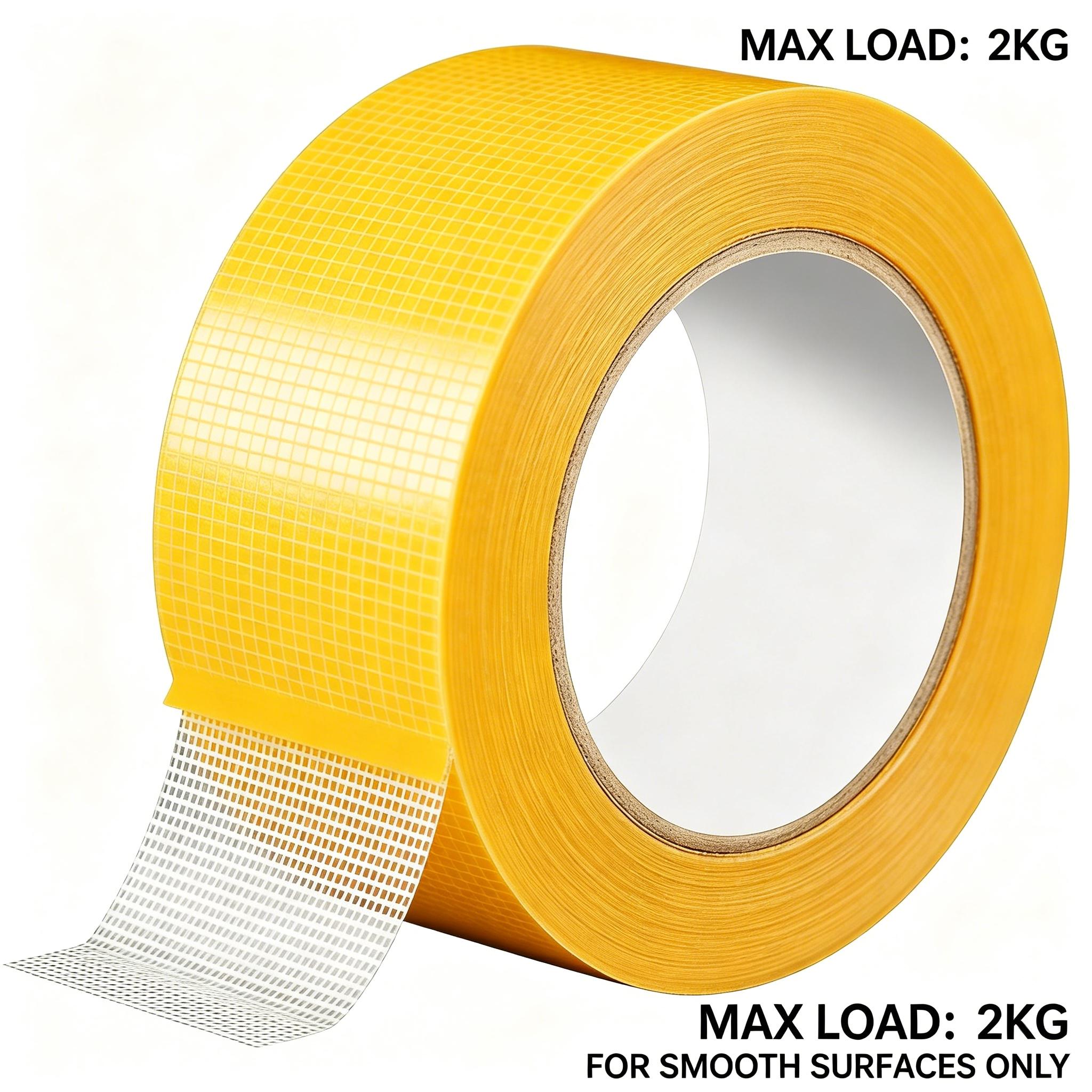 Heavy-Duty Double Sided Tape, Strong Adhesive, Waterproof & Removable, No Residue, Ideal for Carpet, Wallpaper, Balloons & Home Use