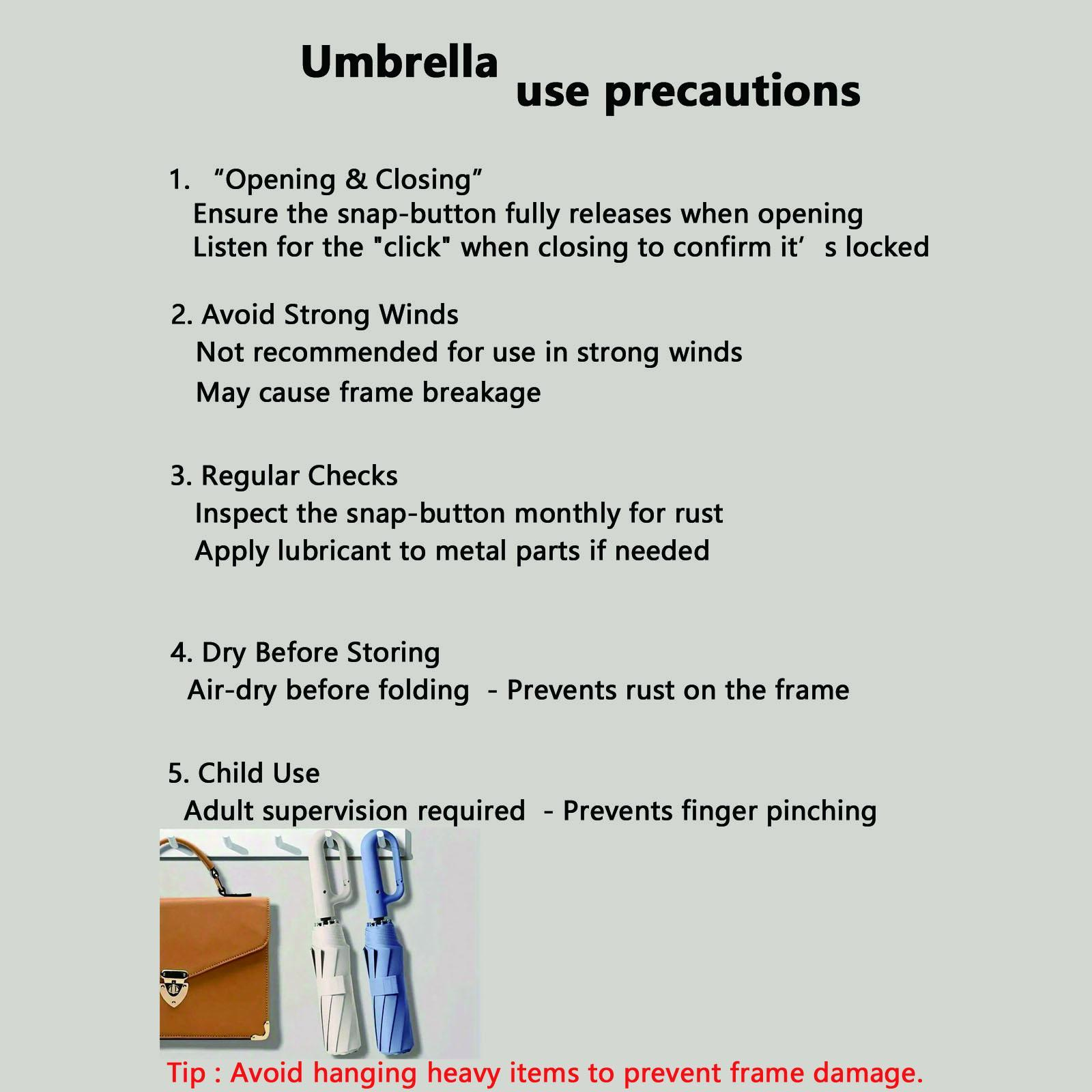 Automatic Folding Umbrella, 1 Count/60pcs Portable Rain Umbrella with Loop Buckle, Windproof & Waterproof Umbrella for Men & Women