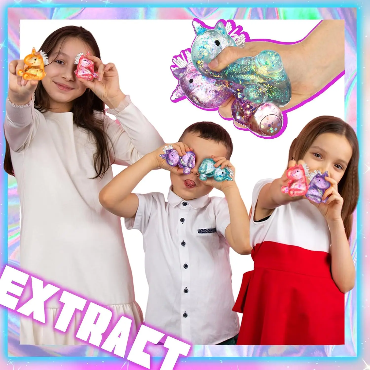 1/2/4/8/12 PCS Unicorn Maltose Fidget Toy, Sensory Stress Relief Soft Ball for Adults & Kids, Party Favor Prank Squeeze Toy Gifts , Anti-Anxiety Hand Pressure Reliever, Squishies, Squishy Fidgets, Fidget Stress Balls