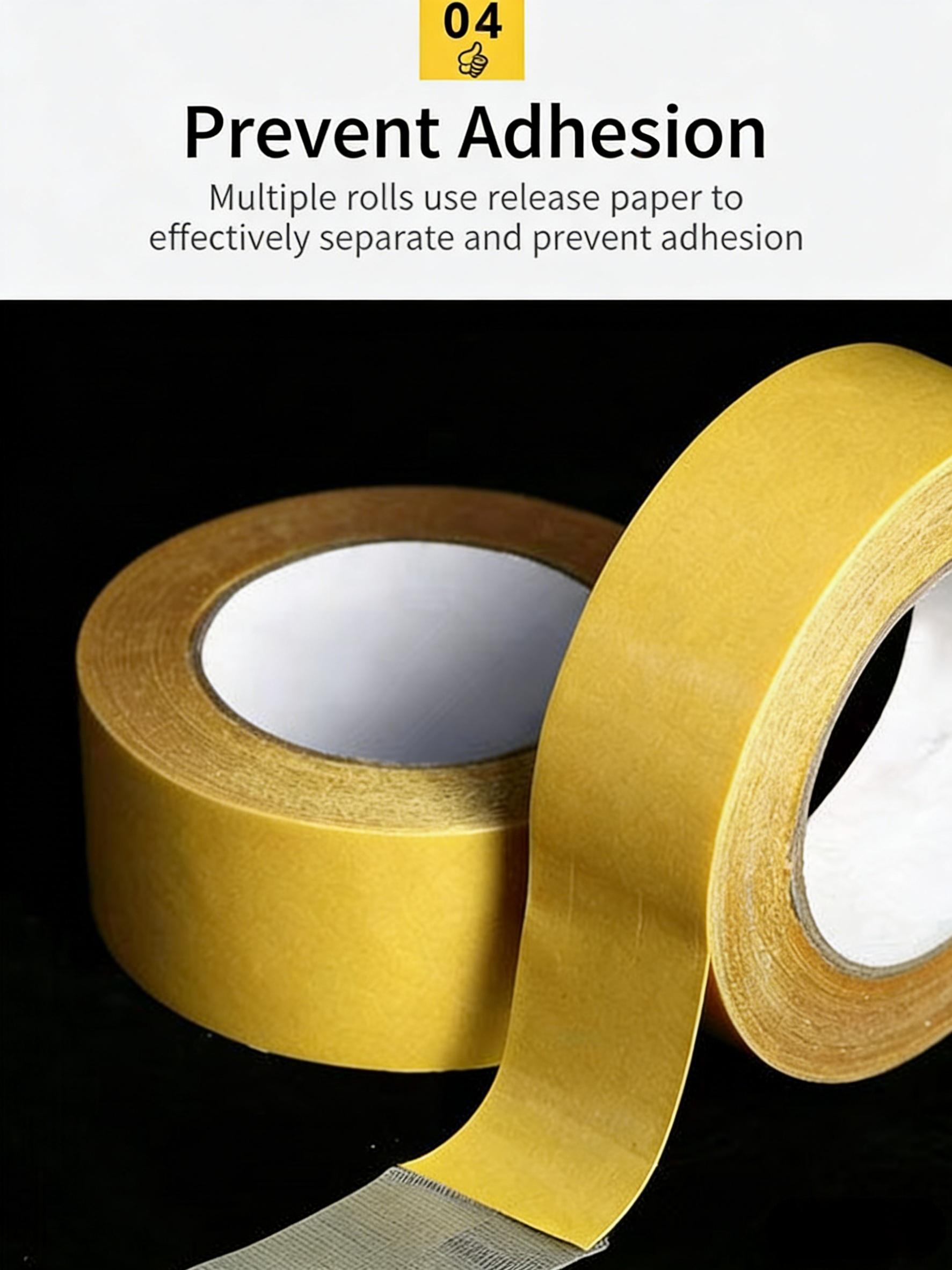Heavy-Duty Double Sided Tape, Strong Adhesive, Waterproof & Removable, No Residue, Ideal for Carpet, Wallpaper, Balloons & Home Use