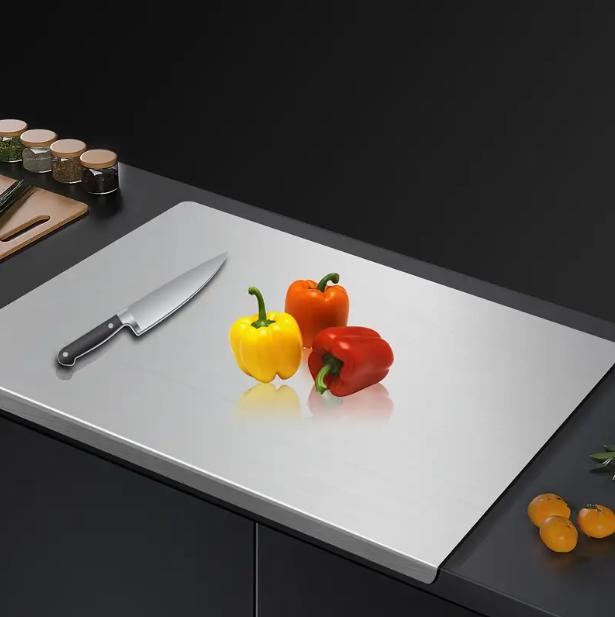 Stainless Steel Chopping Board, Non-slip Kitchen Chopping Board, Kitchen Cutting Board, Kitchen Accessories, Household Kitchen Gadgets #Summervibes