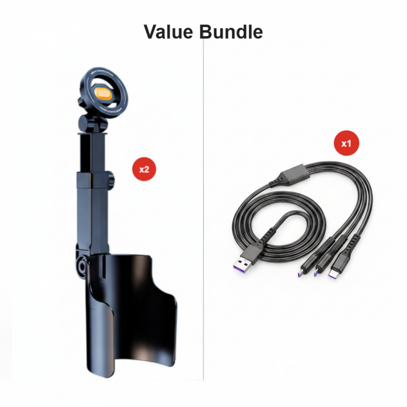 Car Cup Holder Phone Mount – 360° Adjustable, Strong N52 Magnet, One-Hand Operation, Fits All Phones, Stable Magnetic & Clamp Models for Safe Driving Gifts