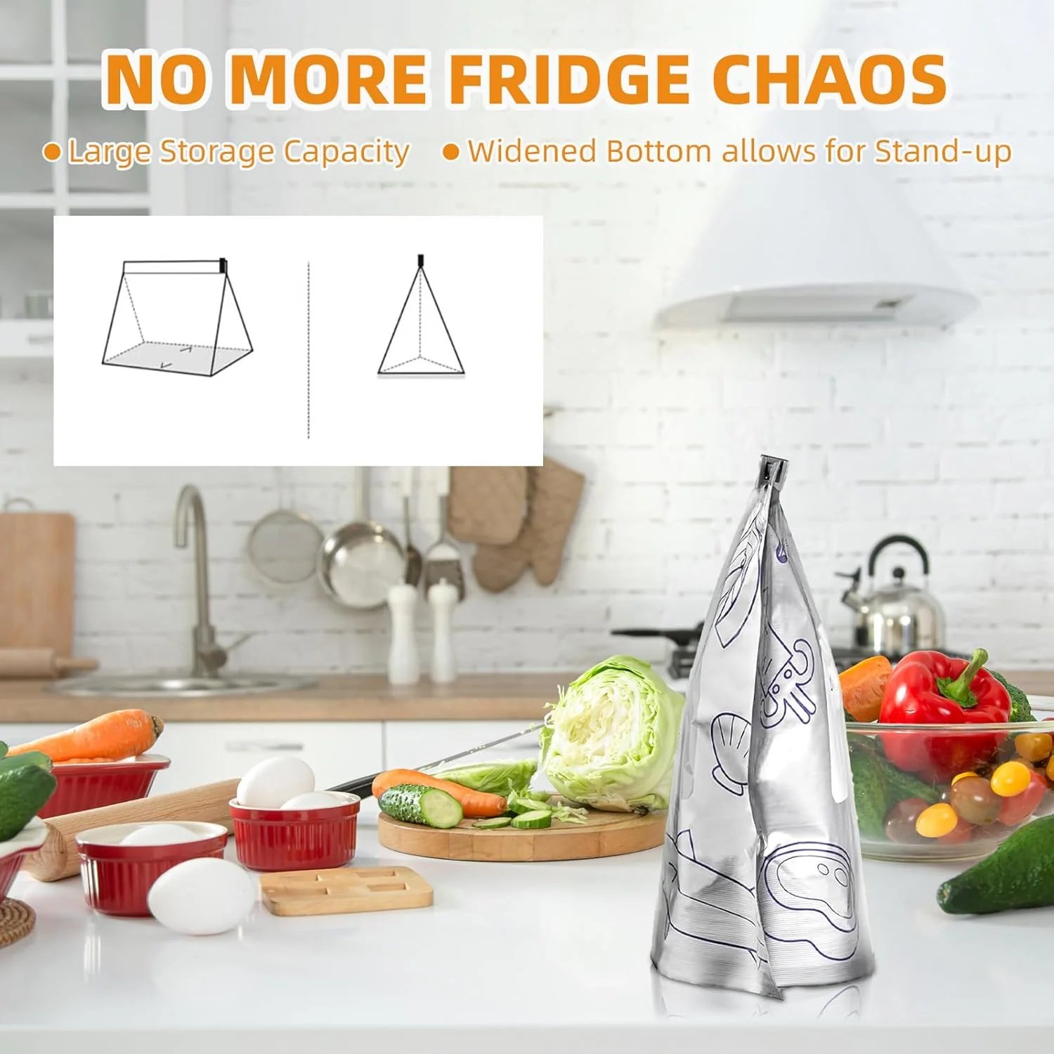 ✨ Reusable Aluminum Foil Sealable Storage Bags 🌱