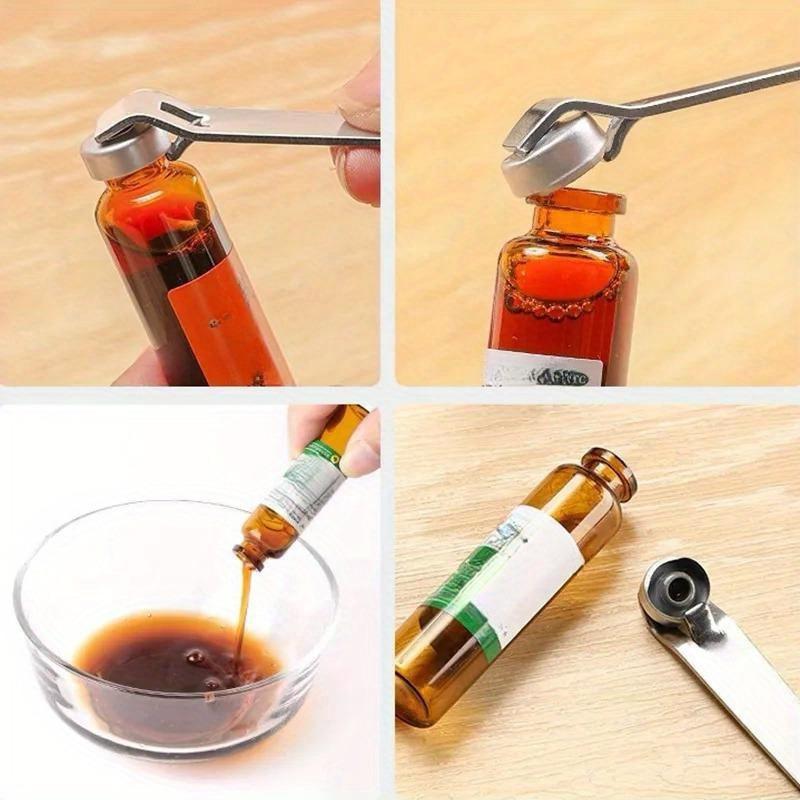 Stainless Steel Ampule Bottle Opener, Portable Can Opener, Soda Can Opener, Kitchen Accessories, Kitchenware, Doctor Medical Tools, Oral Liquid Bottle Opener, Utensils