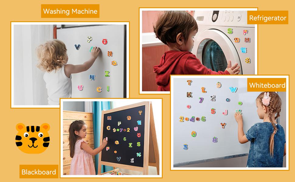 Magnetic Letters 26 Animal Alphabet Magnets Fun Preschool Learning Toy Large Fridge Magnets for Spelling Games Ideal Educational Gift for Toddlers