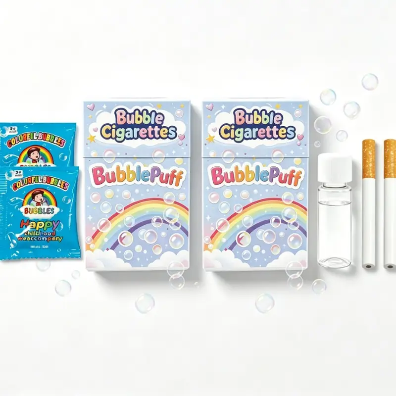 SummerVibes Bubble Cigarette Stress Relief Toy Fake Cigarette Mini Bubble Blower Bubble Sticks Relaxation Birthday Christmas Party Gift for Men Women