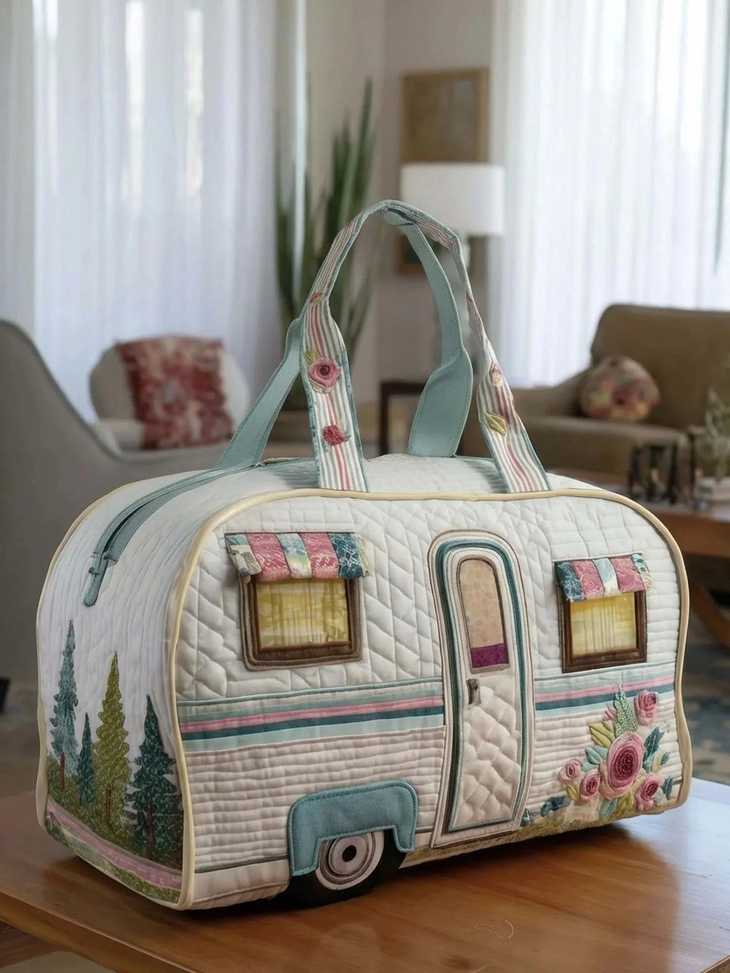 🔥50% OFF✨Hippie Van Quilted Duffle Bag