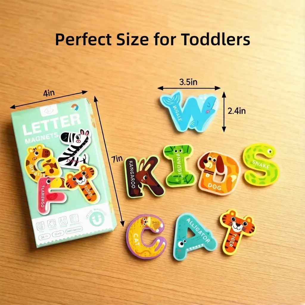 Magnetic Letters 26 Animal Alphabet Magnets for Kids