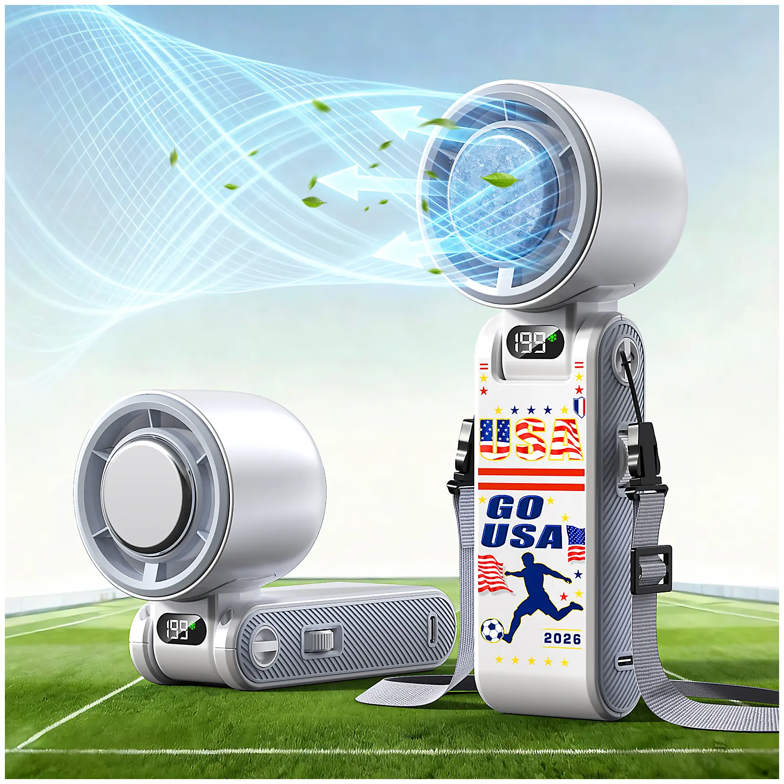 CoolHill Portable Handheld High Speed Fan - 199 Speeds