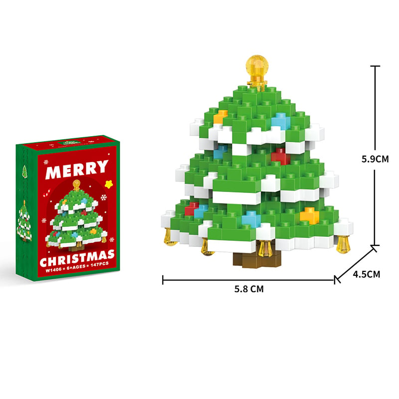 Mini Christmas Building Blocks Set