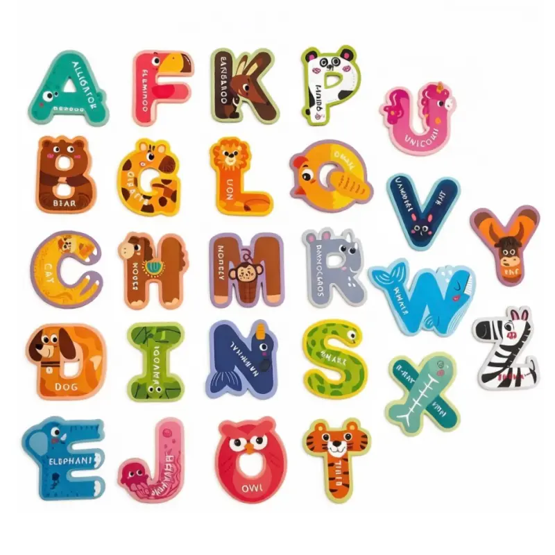Magnetic Letters 26 Animal Alphabet Magnets for Kids