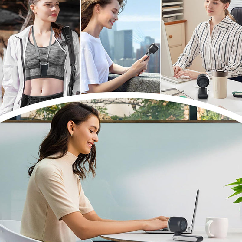 🔥3-in-1 Turbo Hand Fan🌬️ 5 Speeds, 24H Battery 🔋 | Perfect Father’s Day Gift for Dad & Commuters 🎁