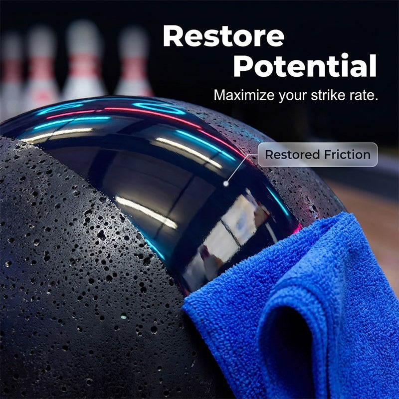 🥳2026 HOT SALE🥳💞50K+ SOLD!🎳✨Stop throwing gutter balls caused by oily residue! Pro-Grade Bowling Ball Cleaner . Includes premium towel. Keeps your ball performing like new! 