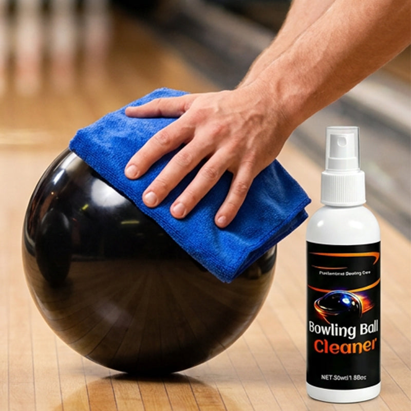 🥳2026 HOT SALE🥳💞50K+ SOLD!🎳✨Stop throwing gutter balls caused by oily residue! Pro-Grade Bowling Ball Cleaner . Includes premium towel. Keeps your ball performing like new! 