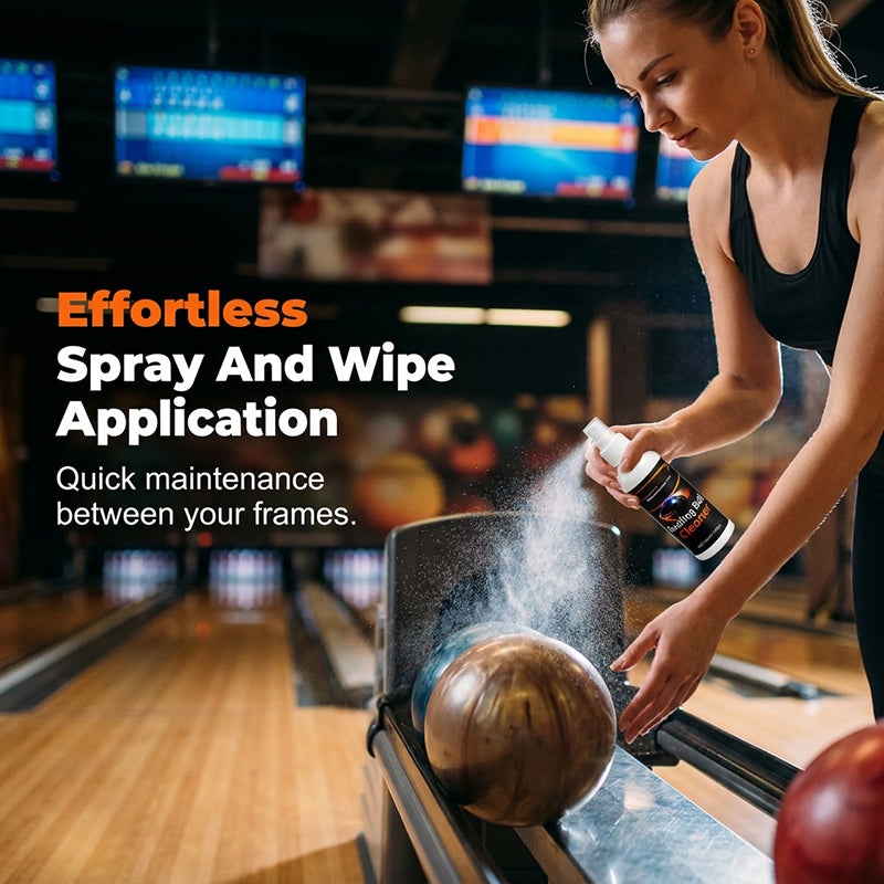 🥳2026 HOT SALE🥳💞50K+ SOLD!🎳✨Stop throwing gutter balls caused by oily residue! Pro-Grade Bowling Ball Cleaner . Includes premium towel. Keeps your ball performing like new! 