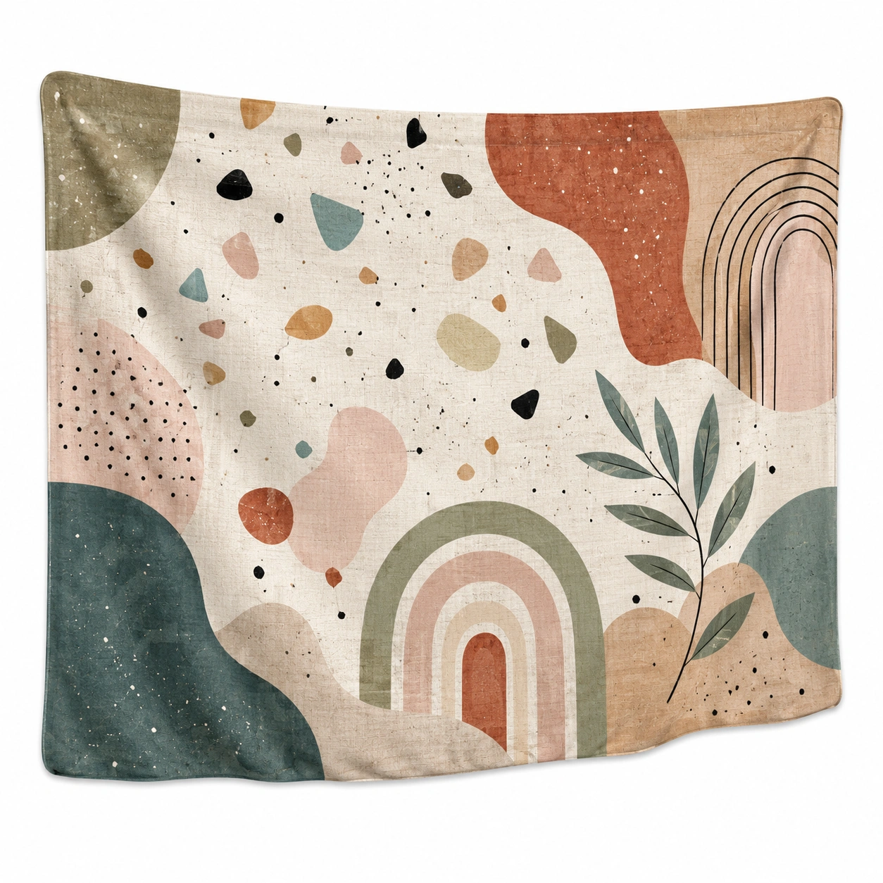 Tapiz Decorativo Geométrico Abstracto Multicolor 200x150cm-Meubl Ora