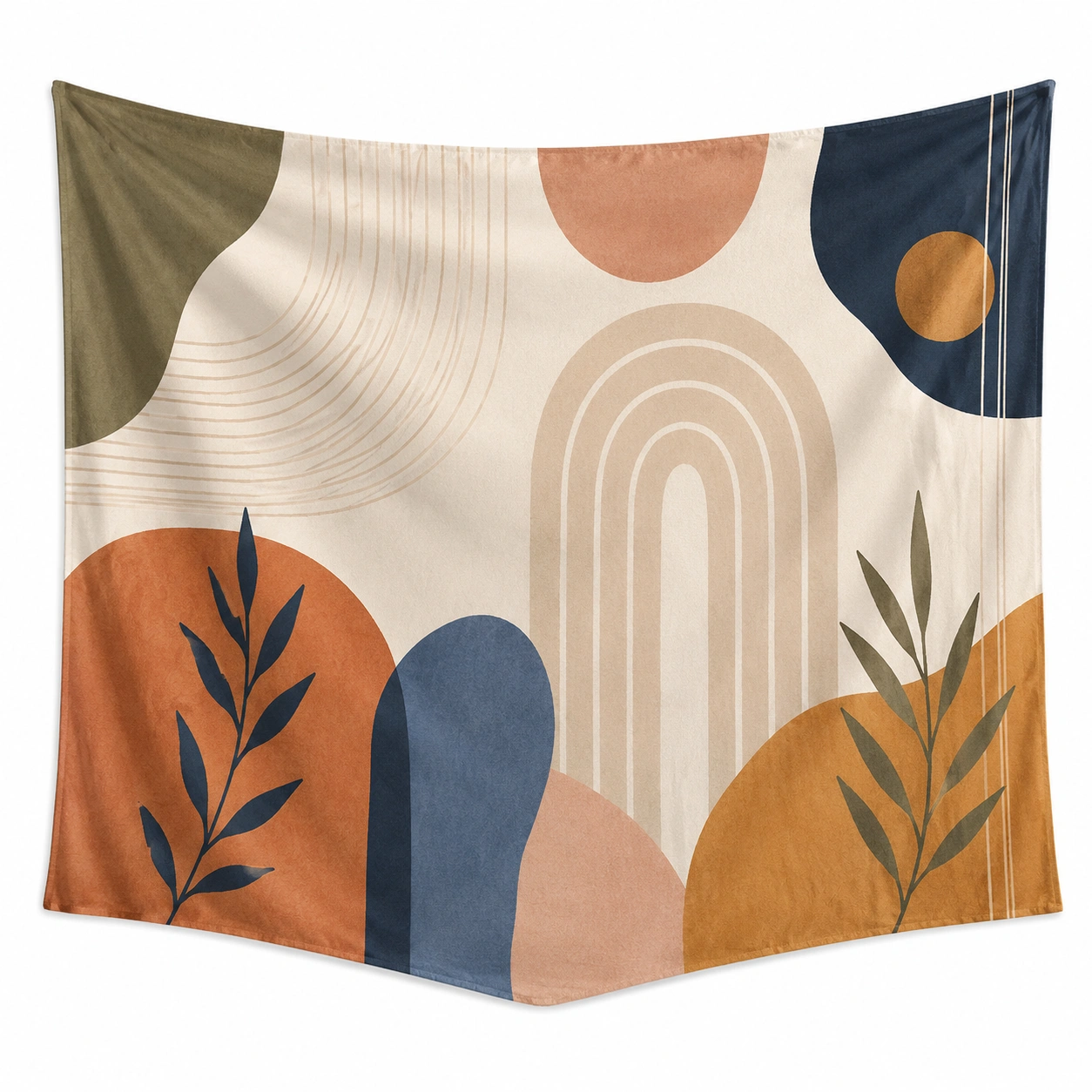 Tapiz Decorativo Abstracto Multicolor 130x150 cm-Meubl Ora