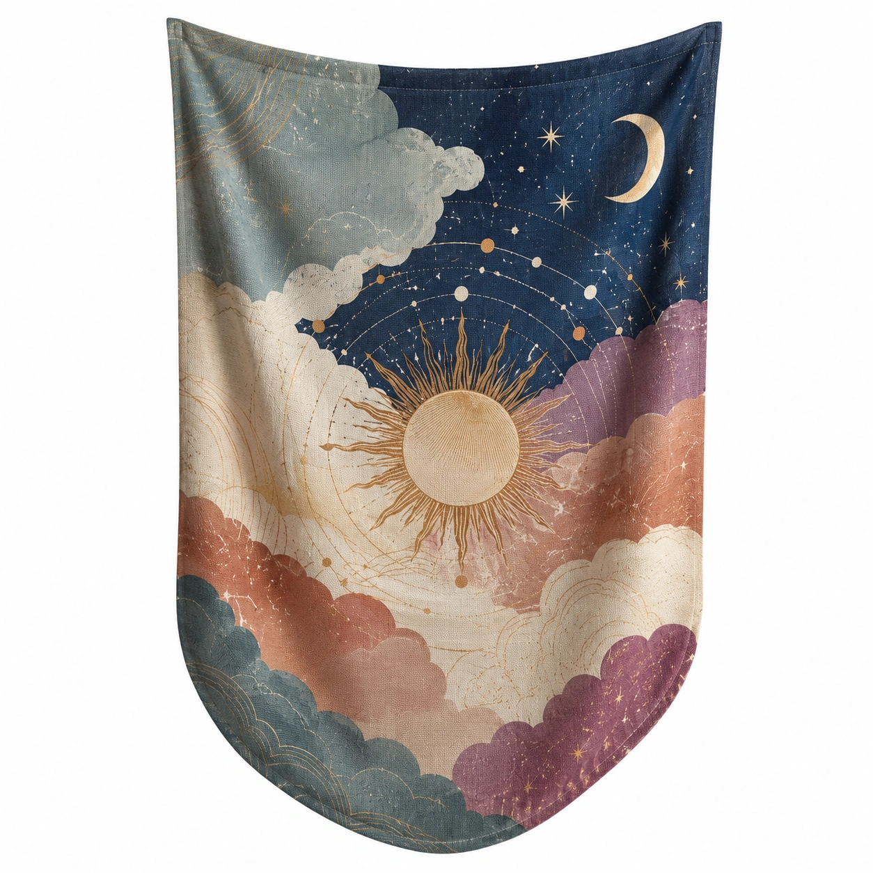 Tapiz de Pared Astronómico Multicolor 150x200 cm-Meubl Ora