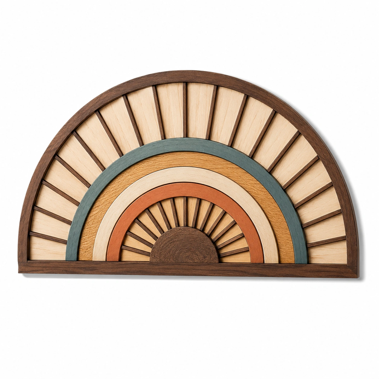 Decoración de Pared Arcoíris Semicircular Multicolor-Meubl Ora