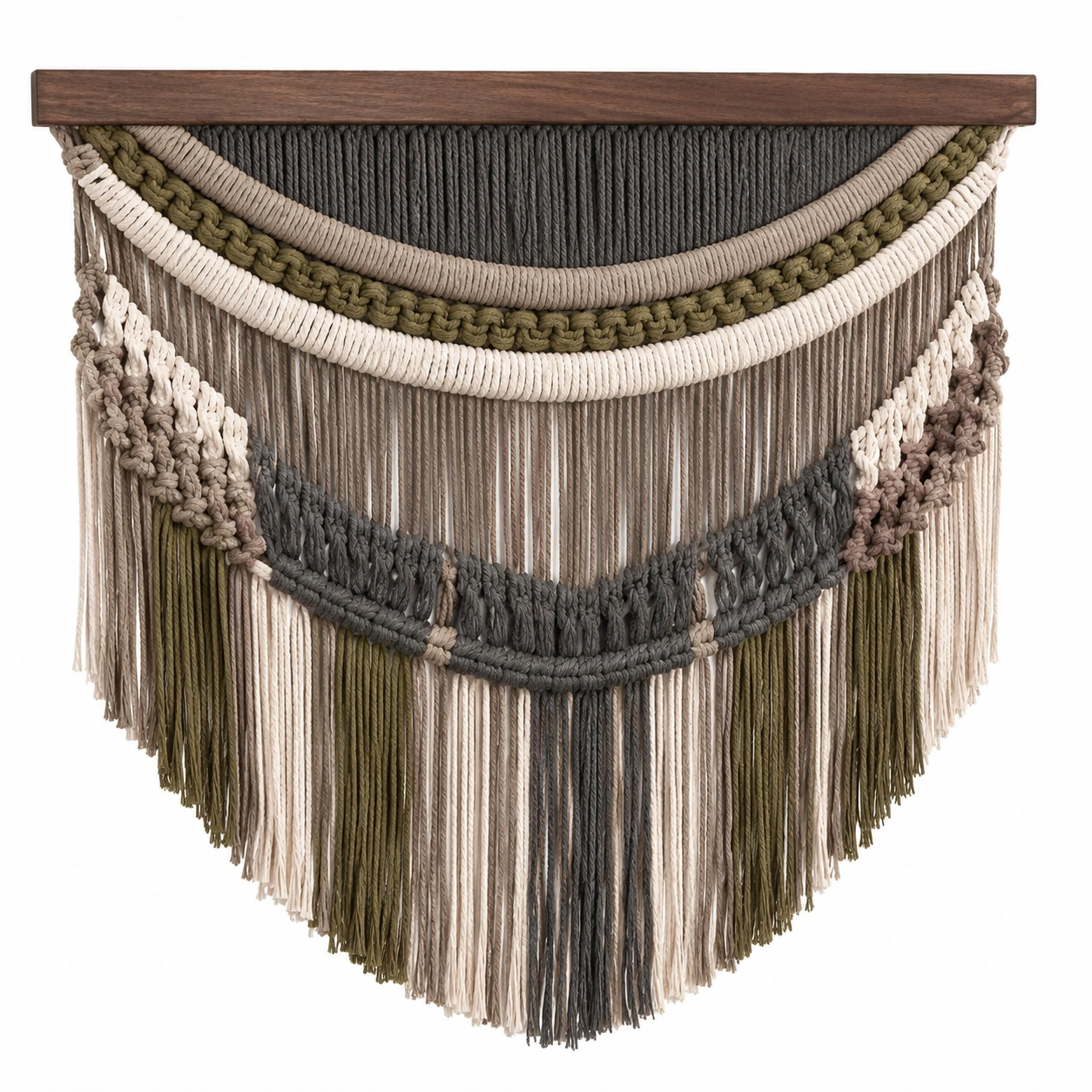 Tapiz de Pared Macramé Bohemio Multicolor-Meubl Ora