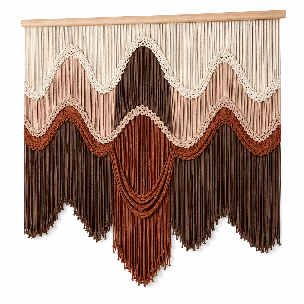 Tapiz de Pared de Macramé Bohemio Multicolor-Meubl Ora