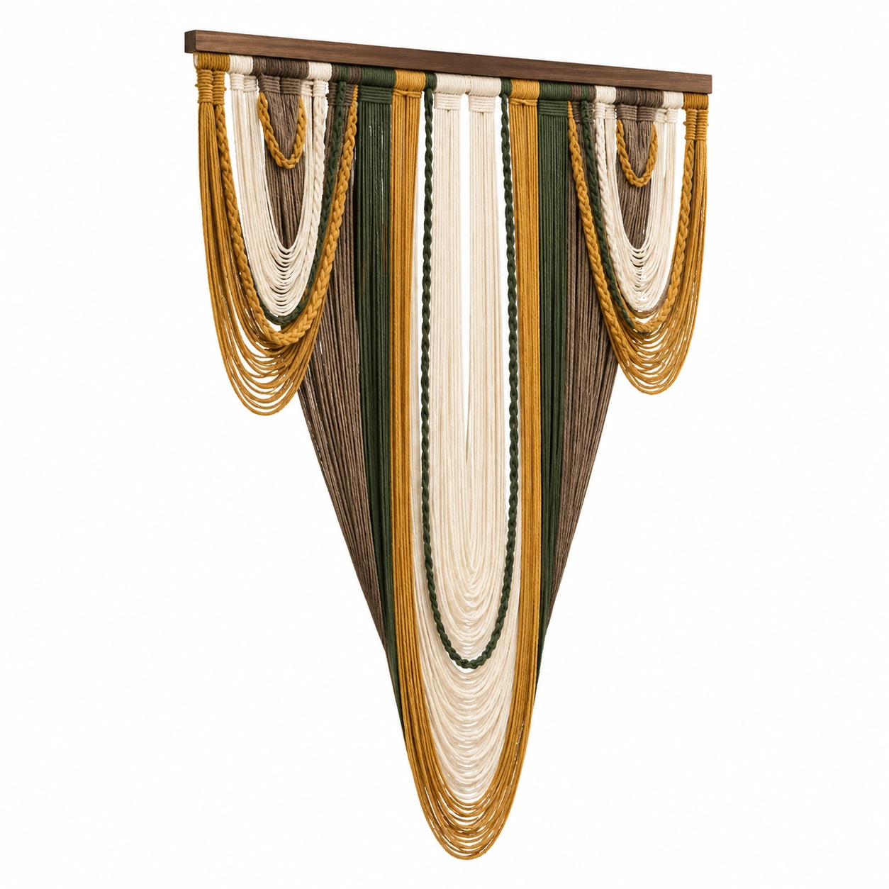 Tapiz de Pared Bohemio Multicolor Verde y Oro-RALMOVIEL