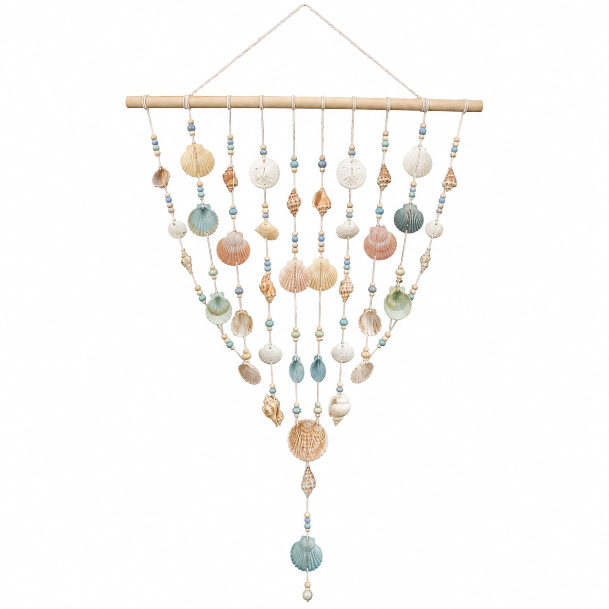 Móvil de Pared de Conchas Marino Multicolor Artesanal-Livzina
