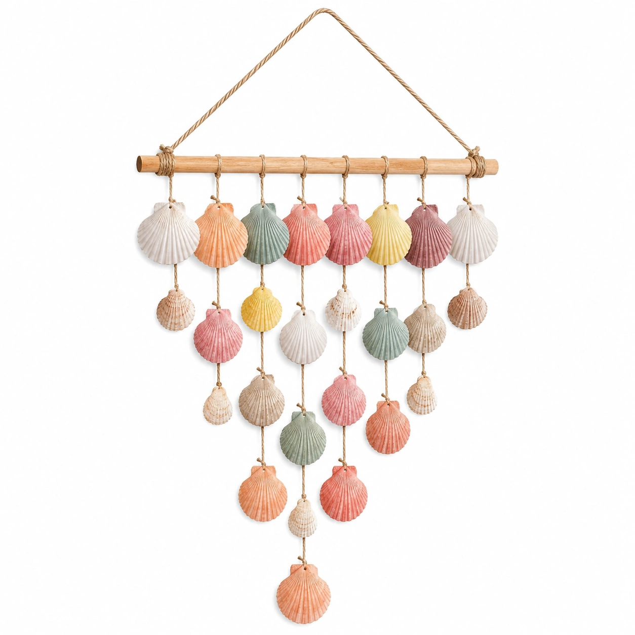 Colgante de Pared de Conchas Multicolor para Decoración-Livzina