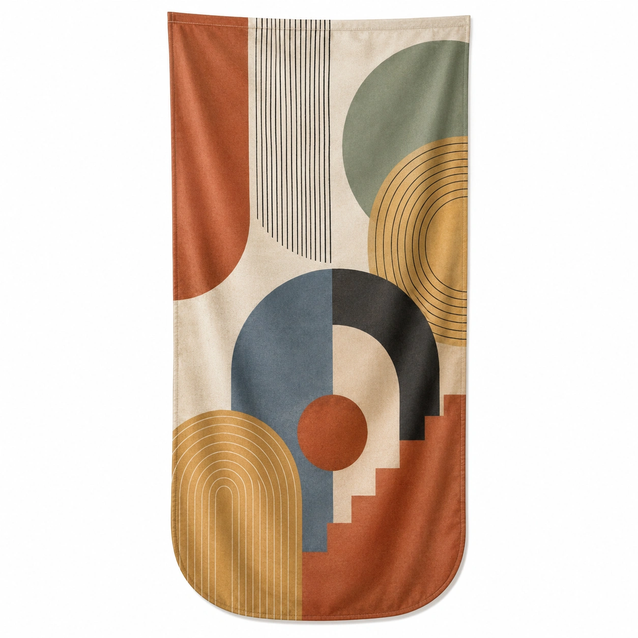 Tapiz Decorativo Abstracto Geométrico Multicolor 100x150 cm-Livzina