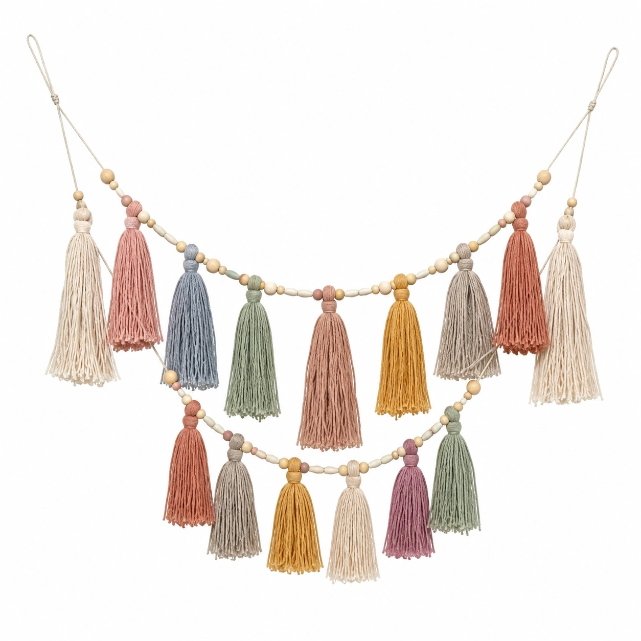 Guirnalda Decorativa con Borlas de Colores Surtidos Bohemia-Livzina
