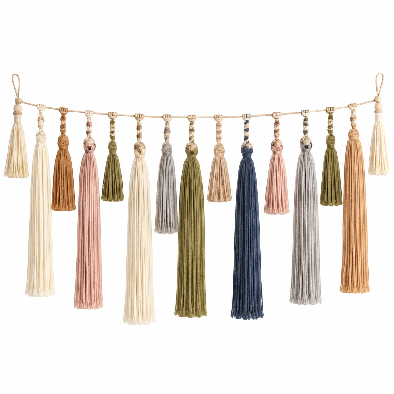 Guirnalda de Borlas Multicolor para Decoración Bohemia-Livzina