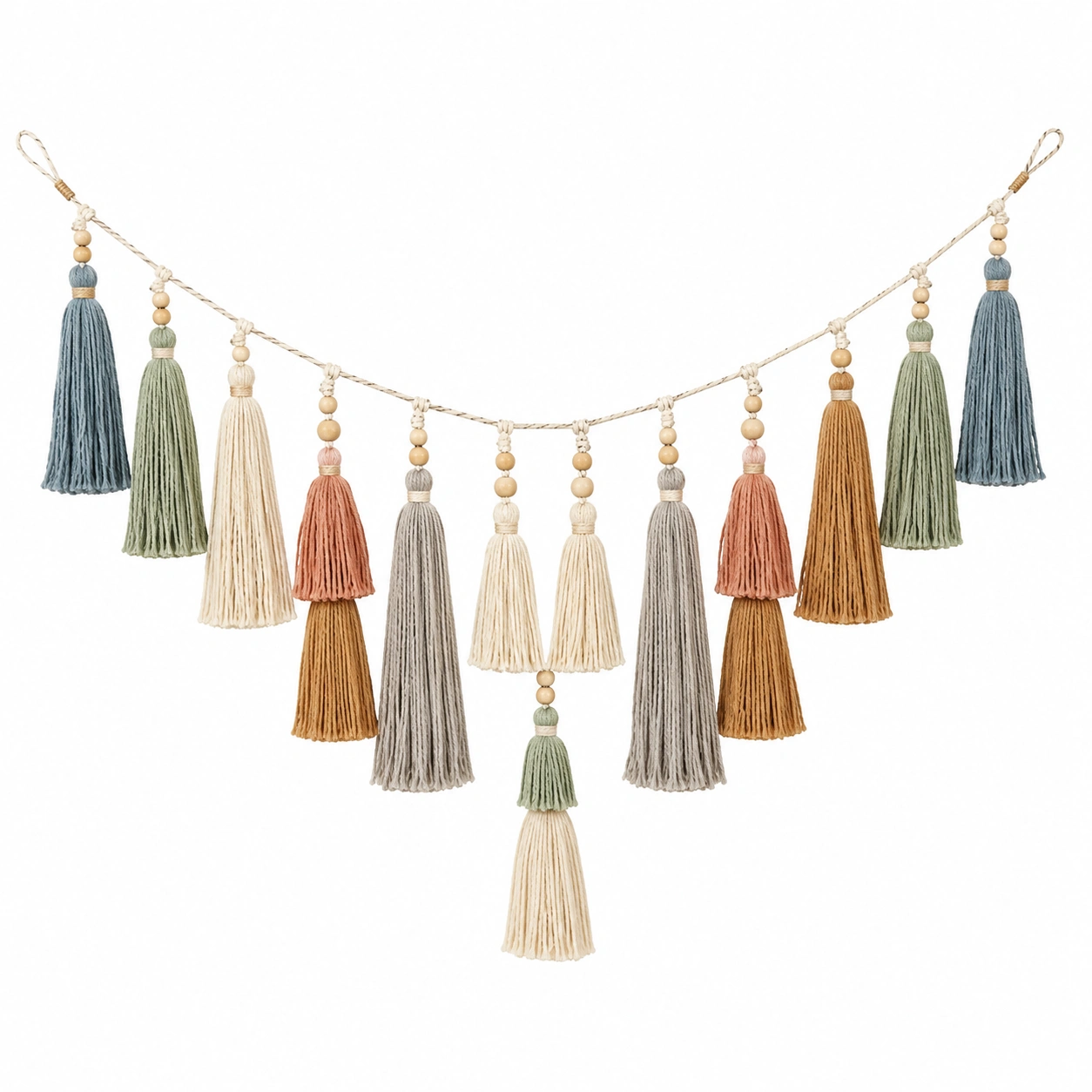 Guirnalda Decorativa con Borlas Multicolor Bohemia-Livzina