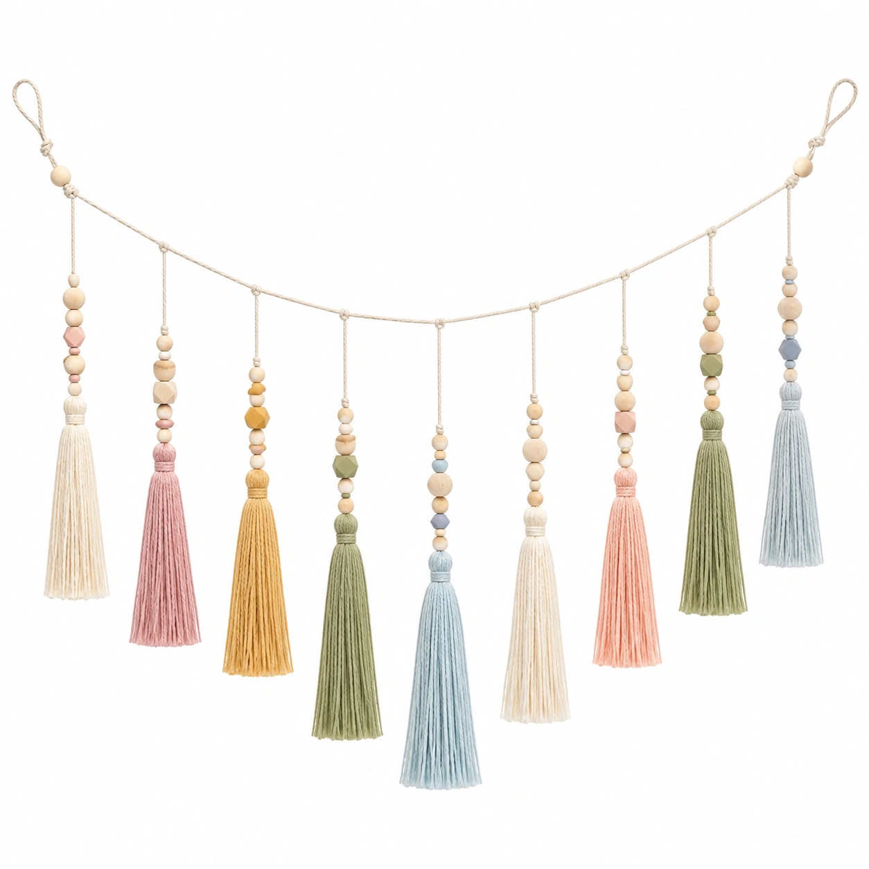Guirnalda de Borlas Decorativas Multicolor-Livzina