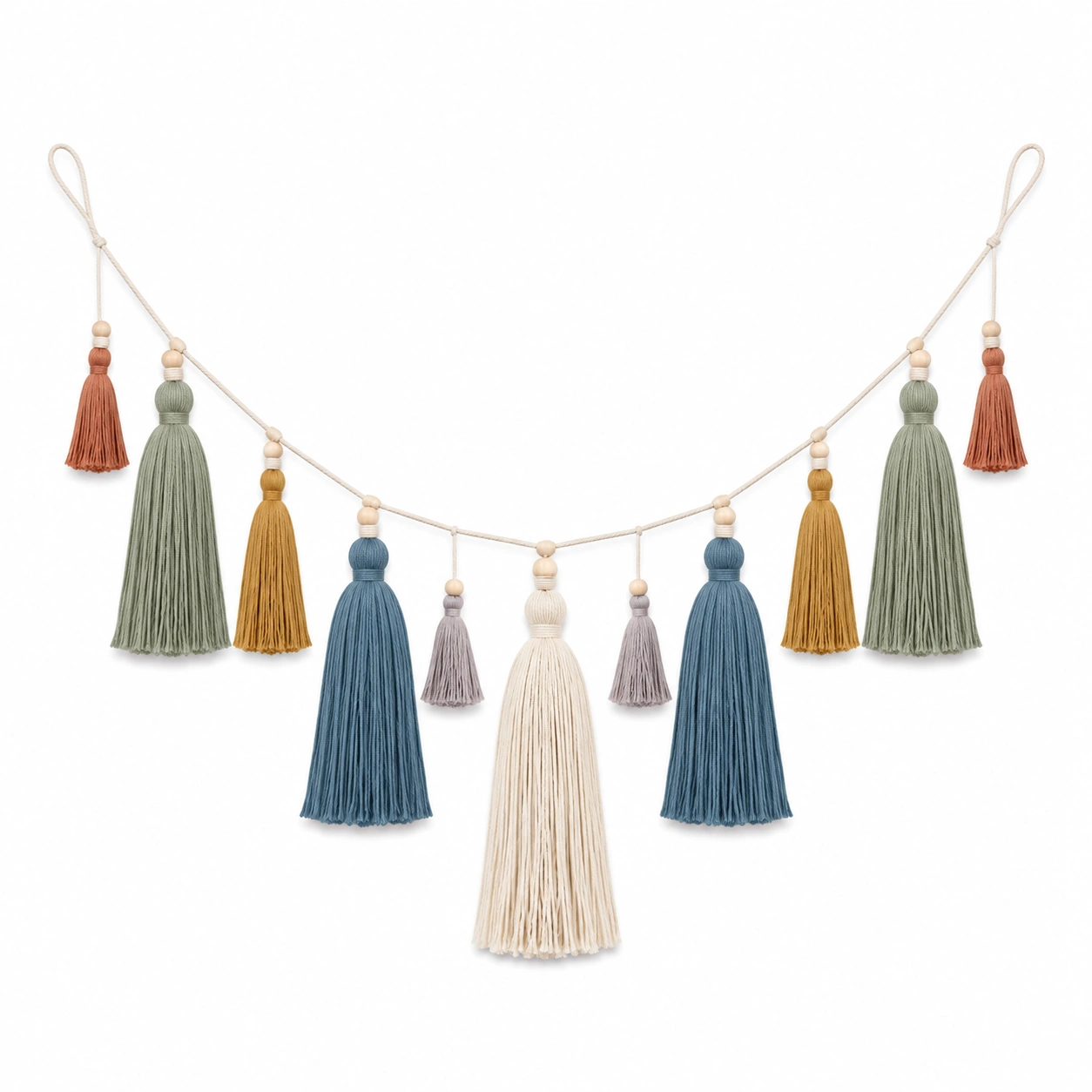 Guirnalda de Borlas Decorativa Multicolor Bohemia-Livzina
