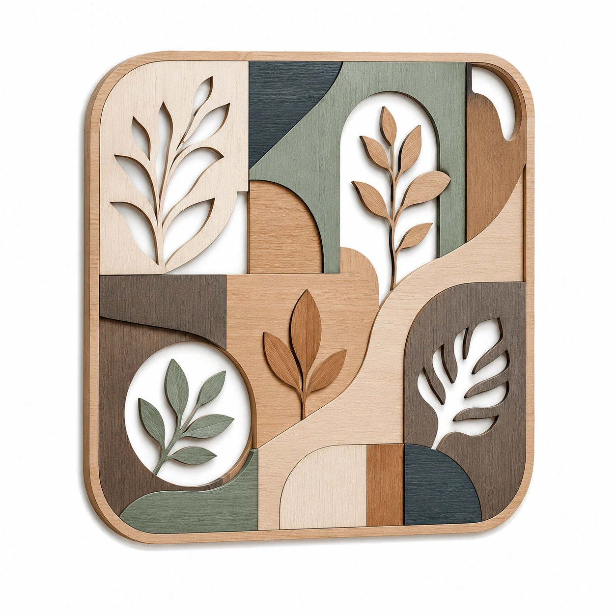 Decoración de Pared con Motivos Naturales Multicolor-Livzina