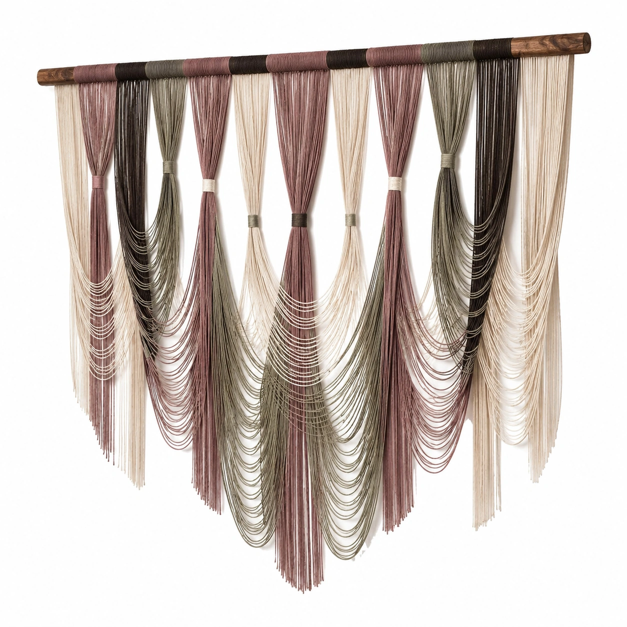 Tapiz de Macramé Decorativo Bohemio Multicolor de Pared-Livzina