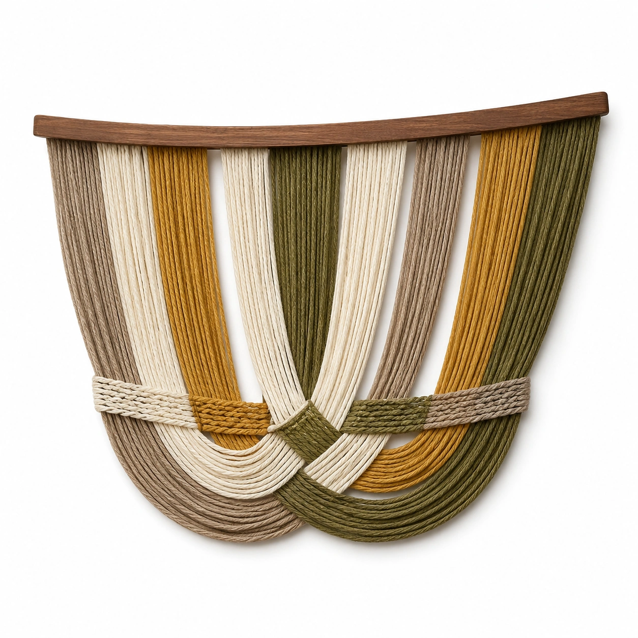 Tapiz de Pared Macramé Multicolor Bohemio-Livzina