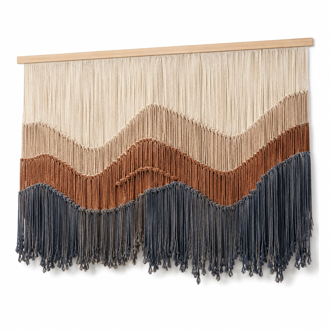 Tapiz de Pared Macramé Colgante Decorativo Bohemio-Livzina