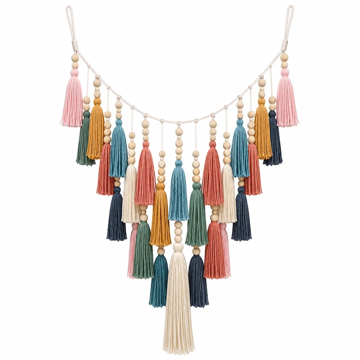 Guirnalda Decorativa de Borlas Multicolor Bohemia-Furno Rixa