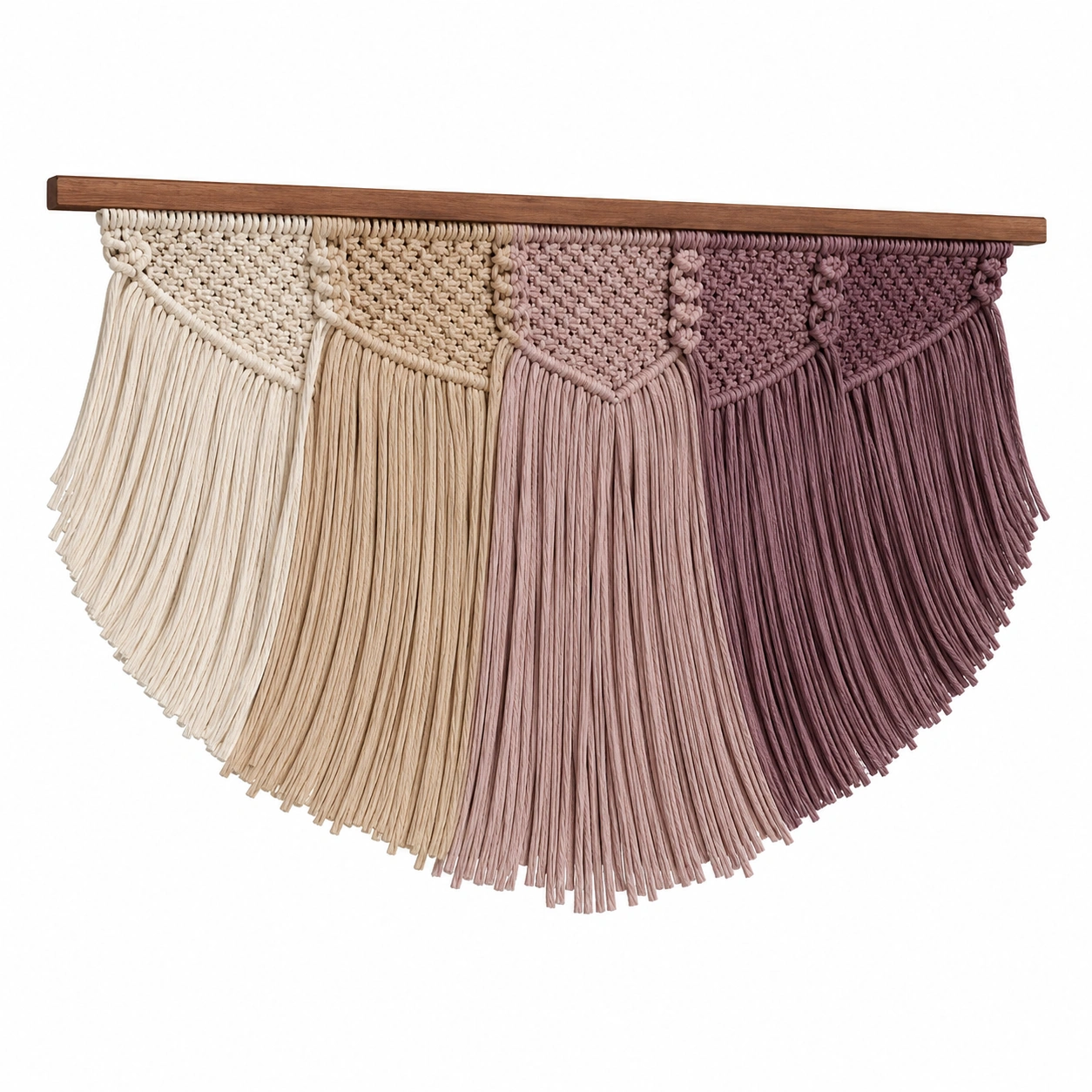 Decoración de Pared Macramé Bohemio Colores Neutros-Furno Rixa