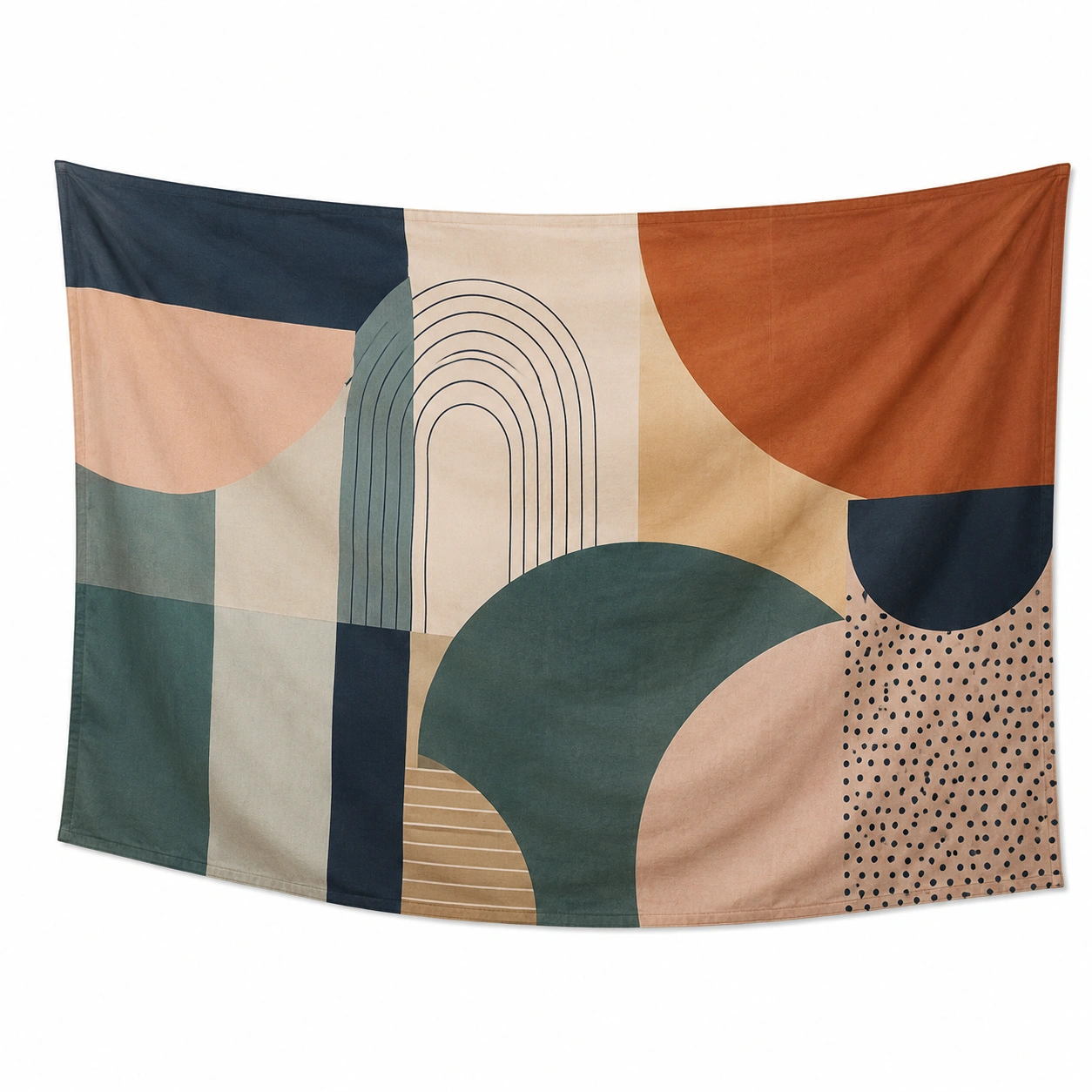 Tapiz Decorativo Geométrico Multicolor 150x130cm-meubelvia