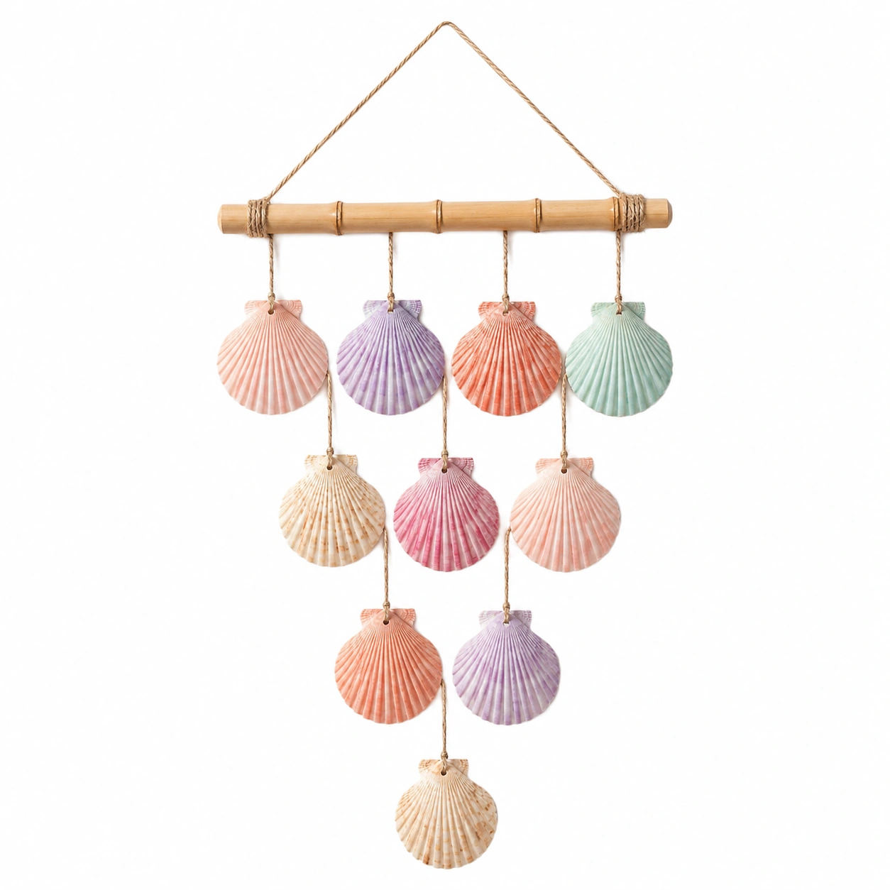 Colgante de Conchas Multicolor para Decoración-LiVdina