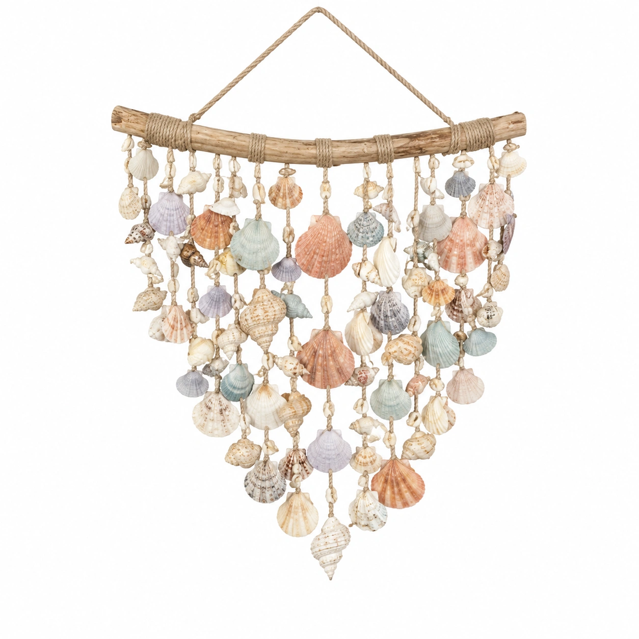 Colgante de Conchas Marinas Multicolor para Decoración-LiVdina