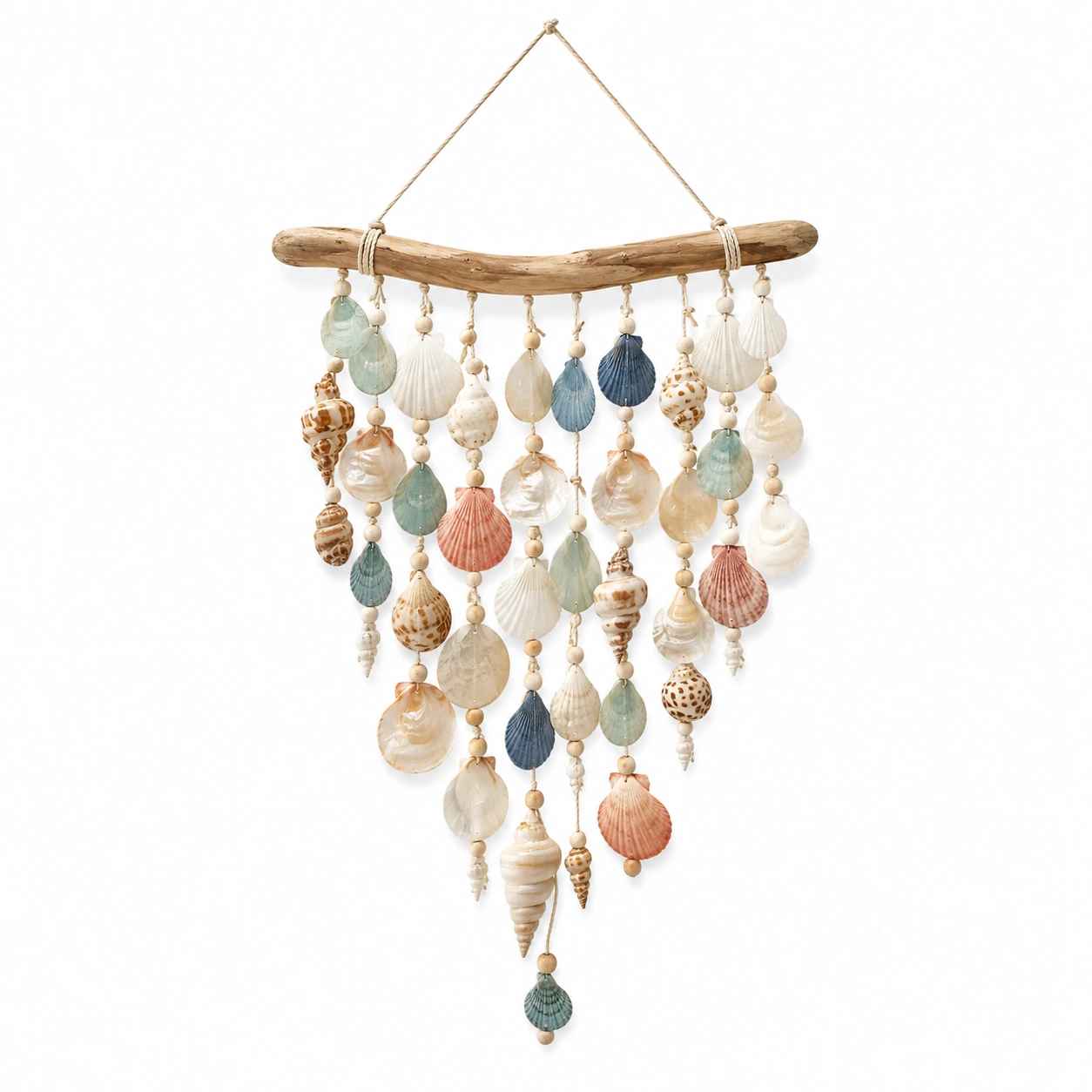 Móvil de Conchas Colgantes Multicolor Hecho a Mano-LiVdina