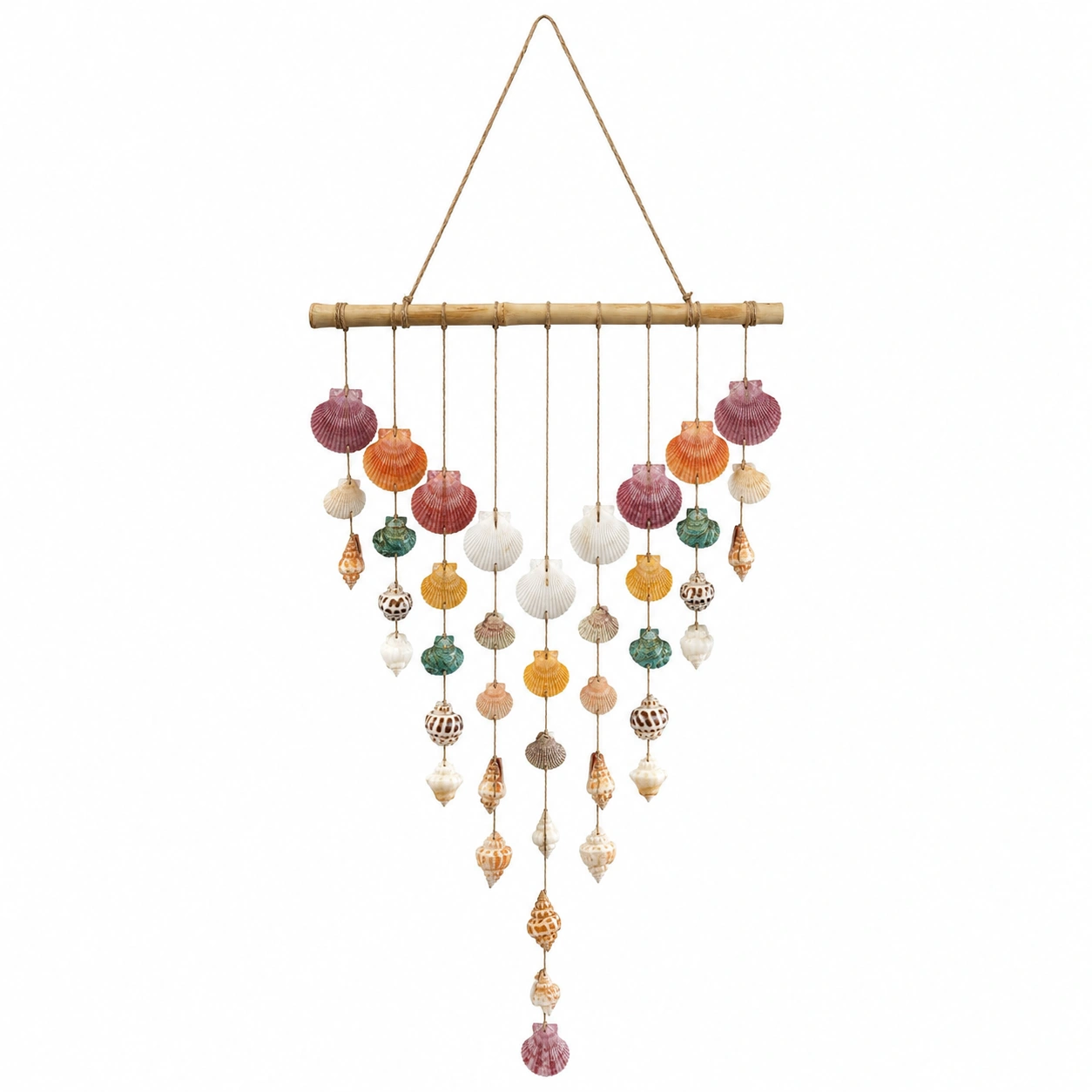 Móvil colgante de conchas marinas multicolor decorativo-LiVdina